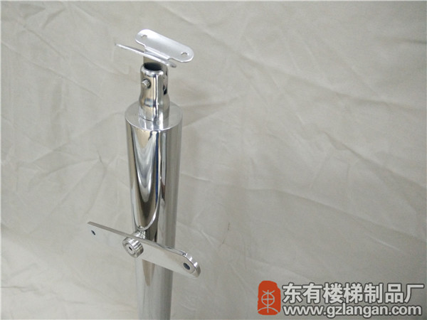圓柱管狀玻璃不銹鋼樓梯立柱DY-8189（5mm厚精磨掛件）