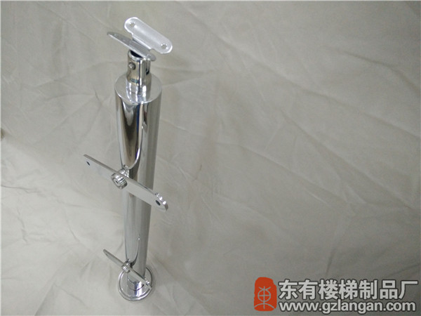 圓柱管狀玻璃不銹鋼樓梯立柱DY-8189精鑄實心立柱頭