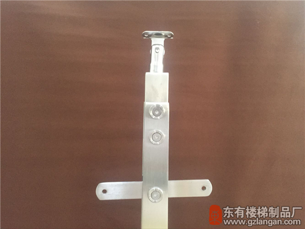 雙扁不銹鋼玻璃陽臺護欄立柱DY-8160厚精磨掛件