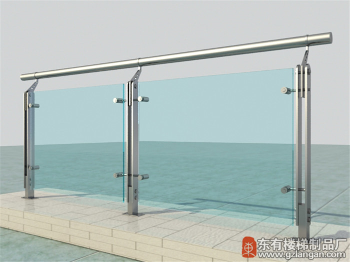 玻璃穿管不銹鋼護(hù)欄立柱DY-8114