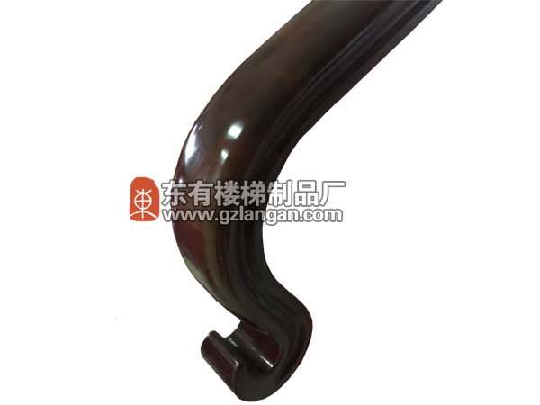 馬蹄形帶槽木扶手M-001單根