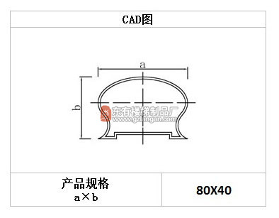 PVC仿木馬蹄形扶手(G-P-001)CAD圖