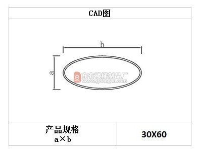 PVC仿木橢圓形扶手(G-P-002)CAD圖