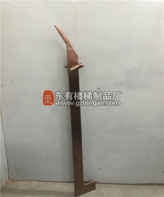 經典玫瑰金玻璃立柱高端大氣